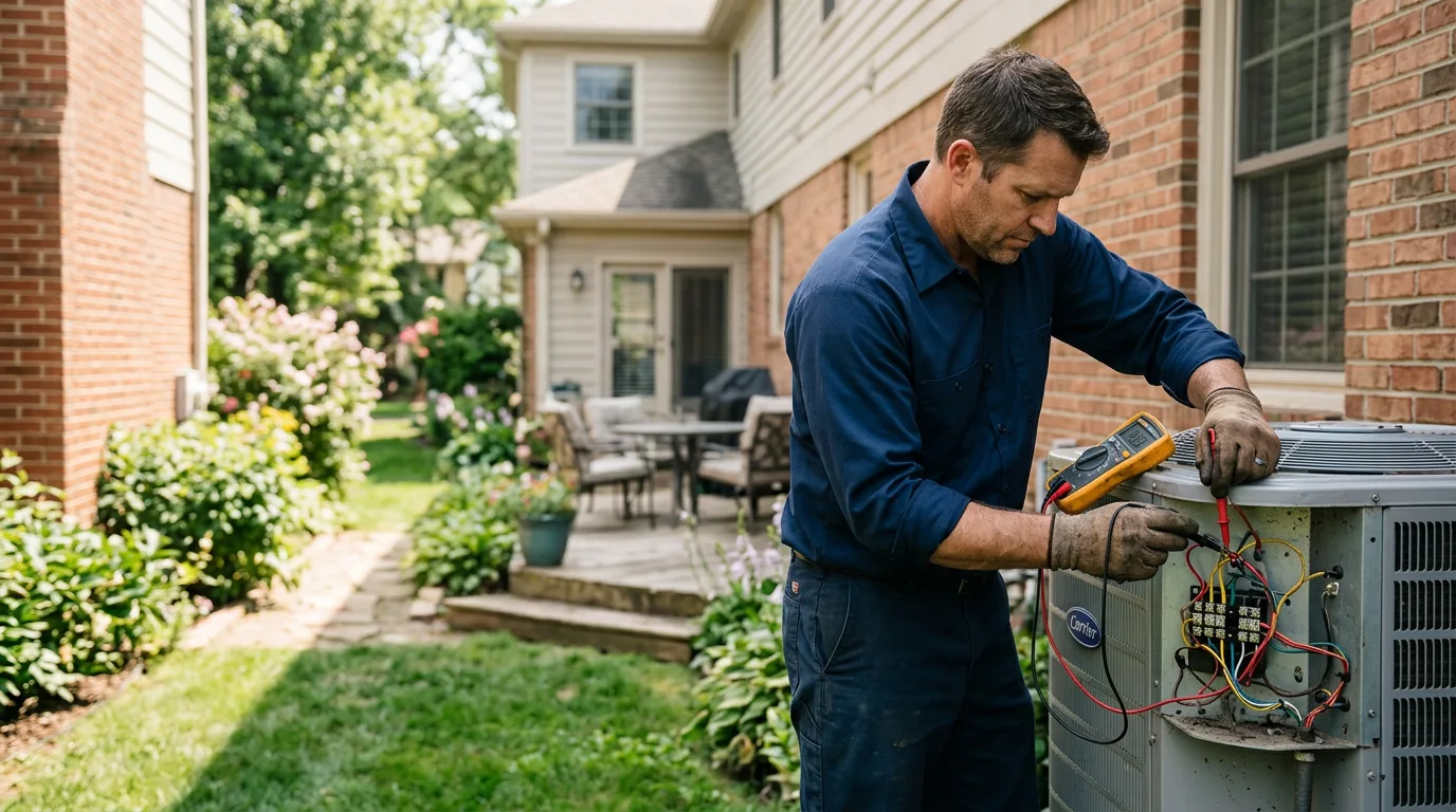 HVAC technician working near Elizabethtown, KY